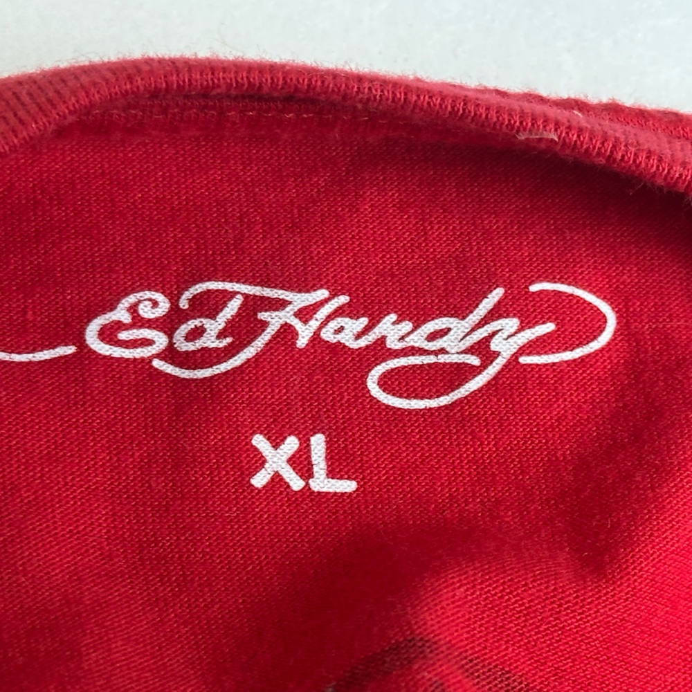 Ed Hardy True Love Swallow Graphic Crop Tee - Picture 10 of 13